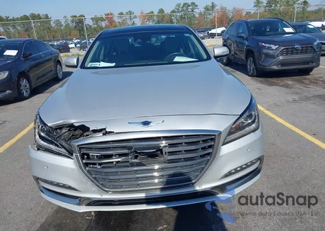 2018 Genesis G80 3.8 из США, поврежденный, VIN KMHGN4JE4JU230664